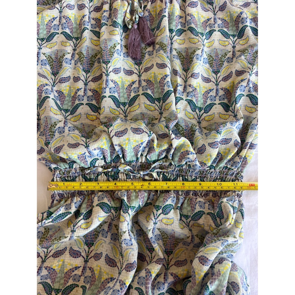 Women's Tory Burch, mosaic print silk romper S/P - Picture 8 of 12